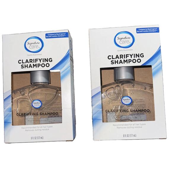 2 x 6fl Oz Signature Care Clarifying Shampoo Compare To Neutrogena Anti Residue - Picture 6 of 6